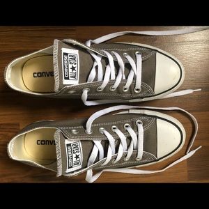 Converse grey all star low tops unisex